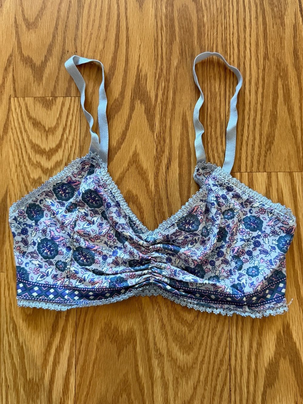 Spell Floral Lavender and Purple Bralette, Small